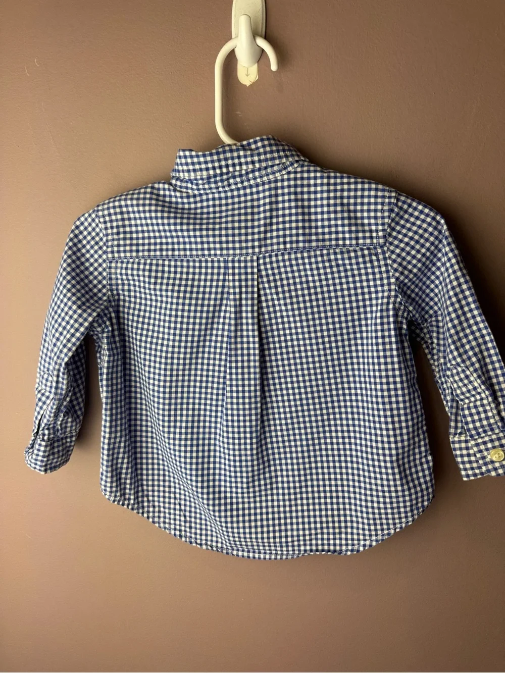 Ralph Lauren Gingham Plaid Shirt 9M
